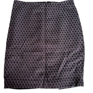LOFT Black Textured Pencil Skirt